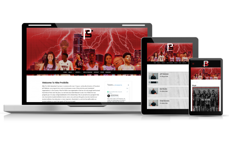 Nike ProSkills Web Design