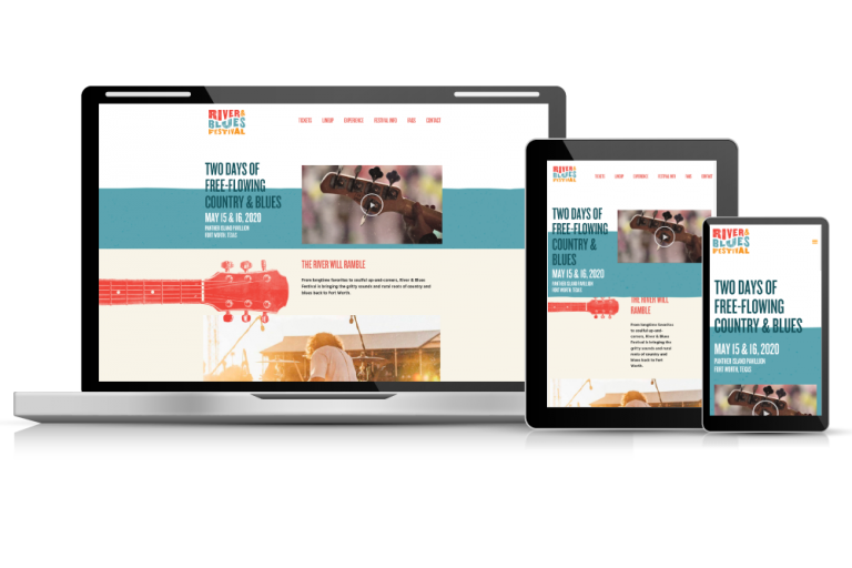 River and Blues Music Festival web development project